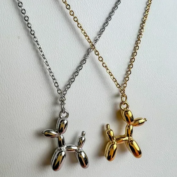 Dog Pendant Necklace Balloon Dog Necklace for Dog Lovers - Picture 3 of 8